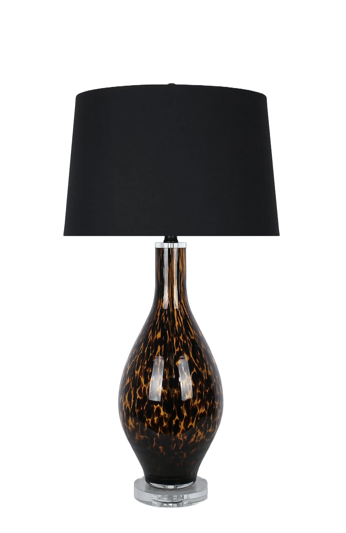 Speckled Glow Art Glass & Crystal Table Lamp (Case Pack 2)