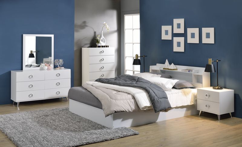 Cama Queen Perse con almacenamiento