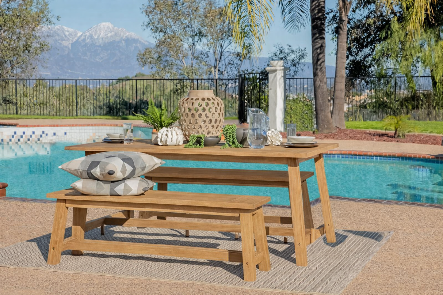 Sierra Rectangular Outdoor Dining Set
