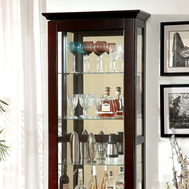 Ludden Curio in Dark Walnut
