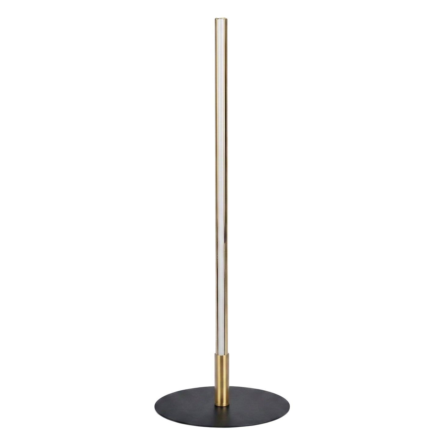 Lámpara de mesa LED Dimond Black con interruptor de encendido y apagado, base redonda de metal
