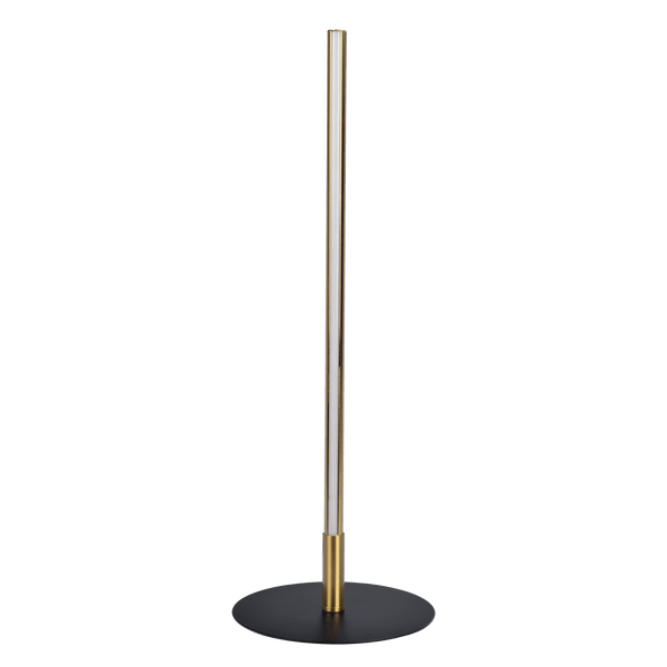 Lámpara de mesa LED Dimond Black con interruptor de encendido y apagado, base redonda de metal