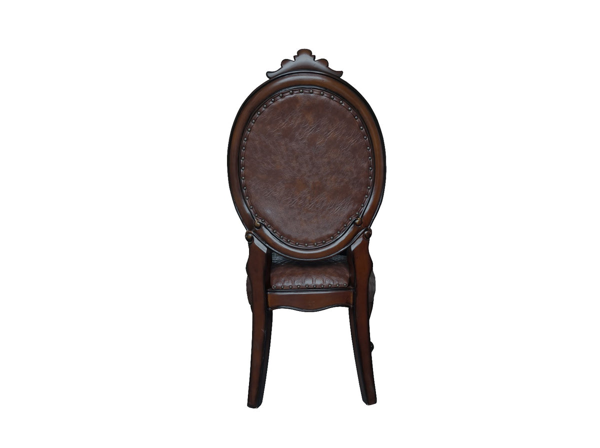 Silla auxiliar tapizada Versailles de 117 cm de alto (juego de 2)