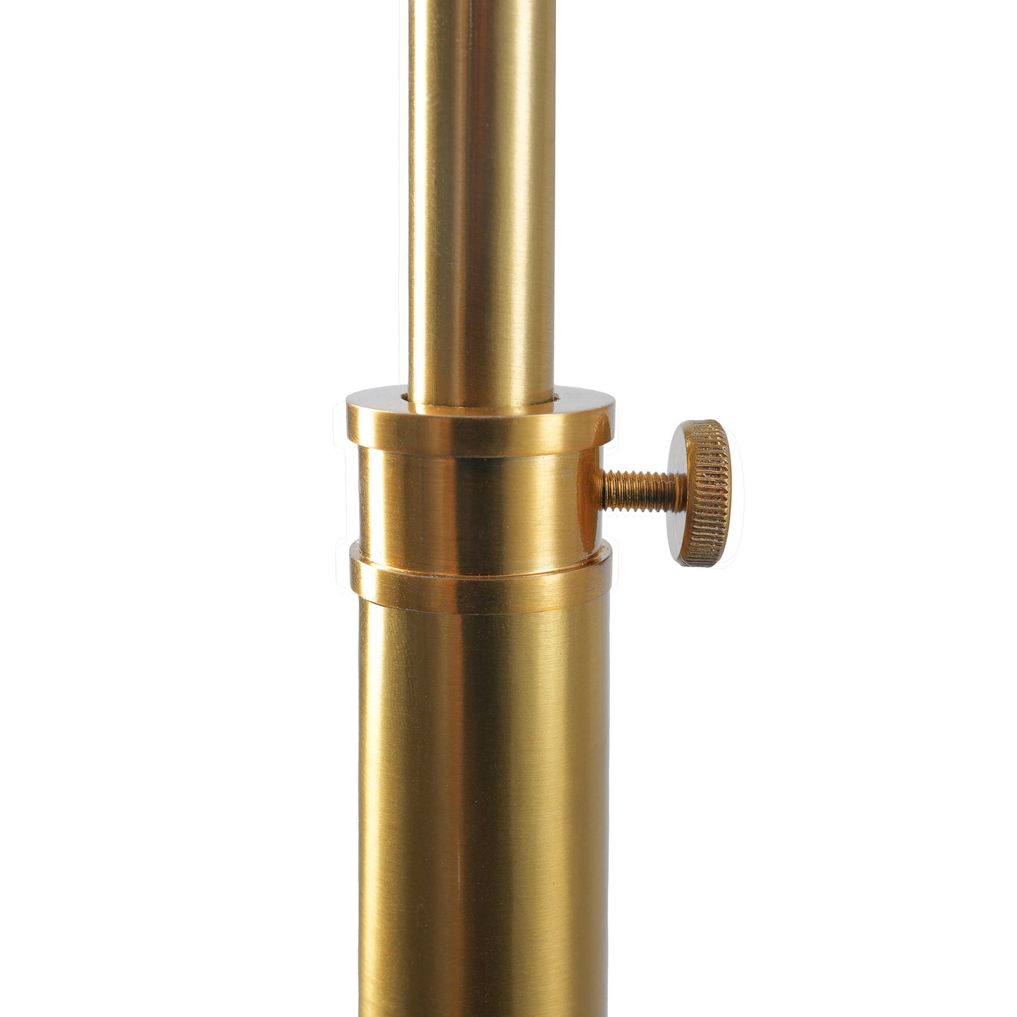 Elara Floor Lamp Gold outer and White inner