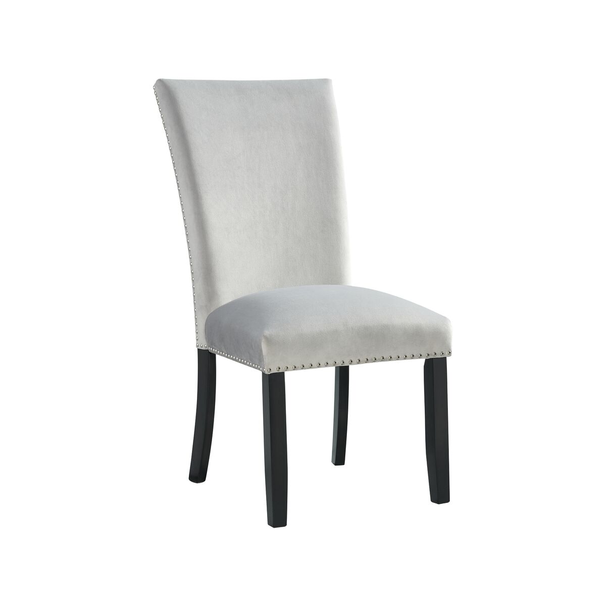 Francesca Grey Velvet Side Chair