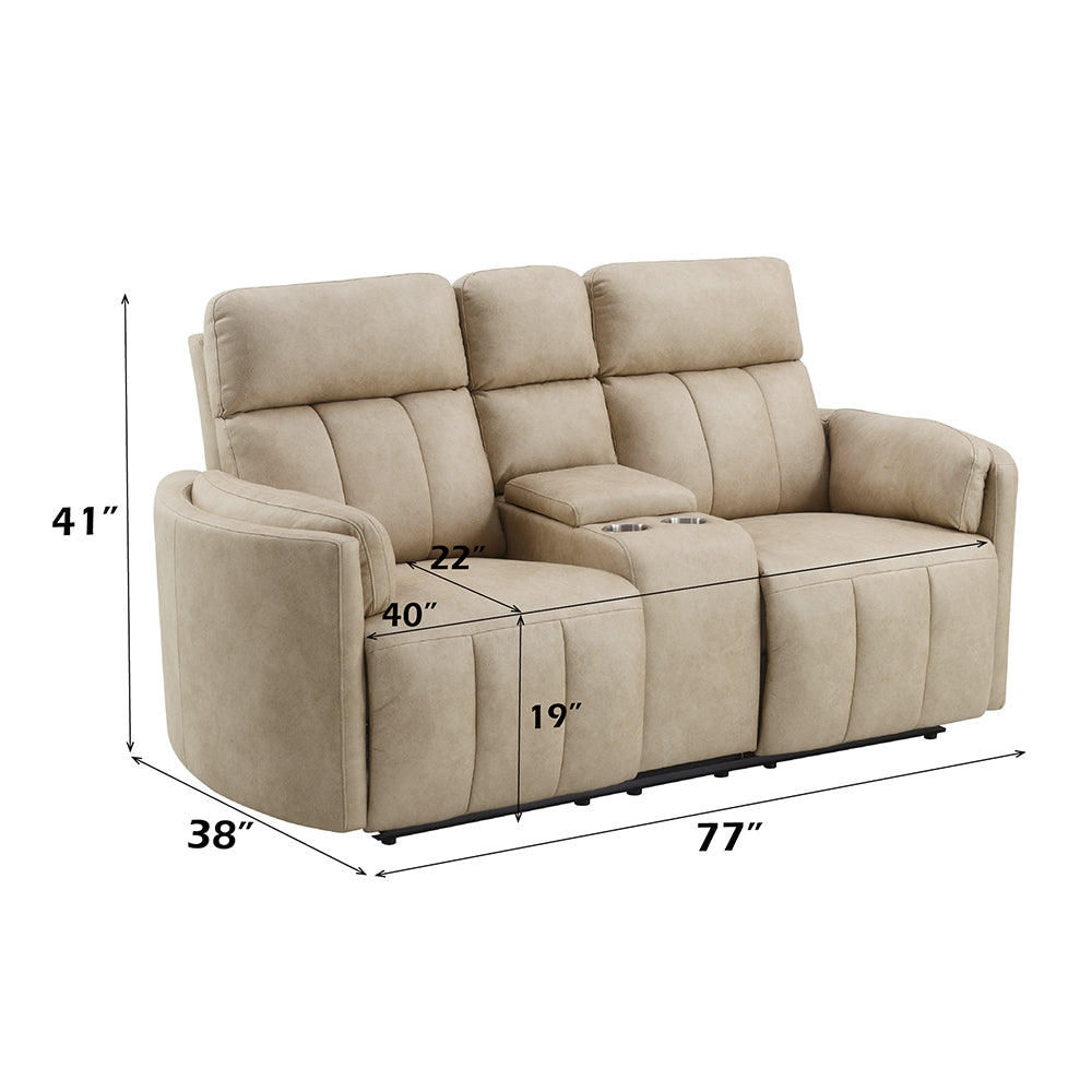 Elison Motion Loveseat w/Console