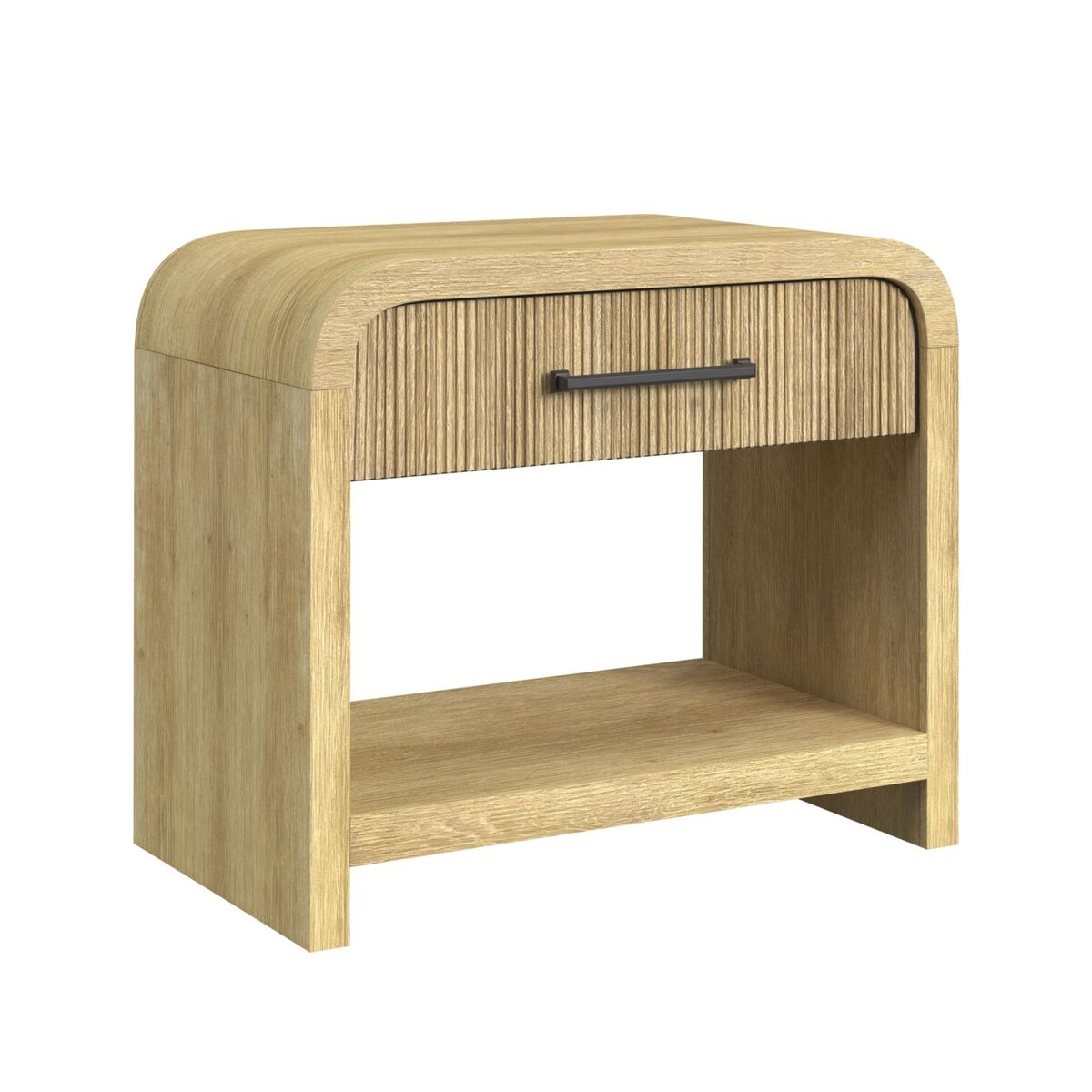 Ridgemont End Table with USB in Natural