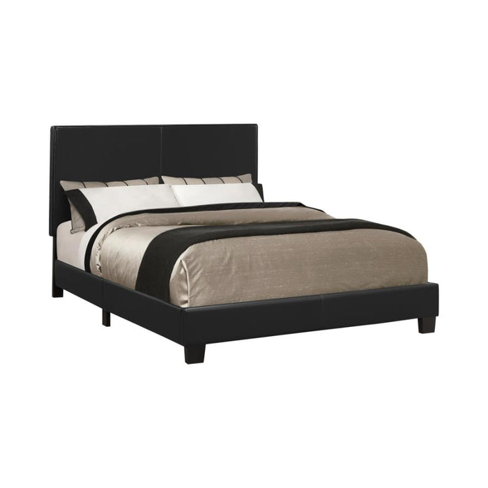 Muave Upholstered Bed Black