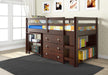 Low Loft w/ Desk, Chest, & Bookcase - Canales Furniture