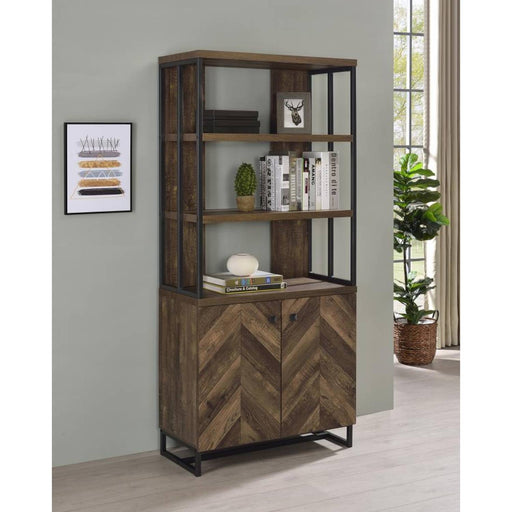 Bookcase Rustic Oak - Canales Furniture