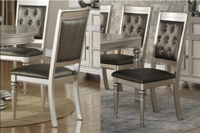 Silla plateada