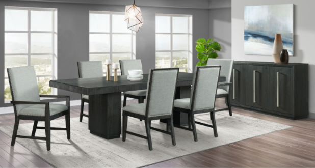 Donovan Arm Chair Black/Grey - Canales Furniture