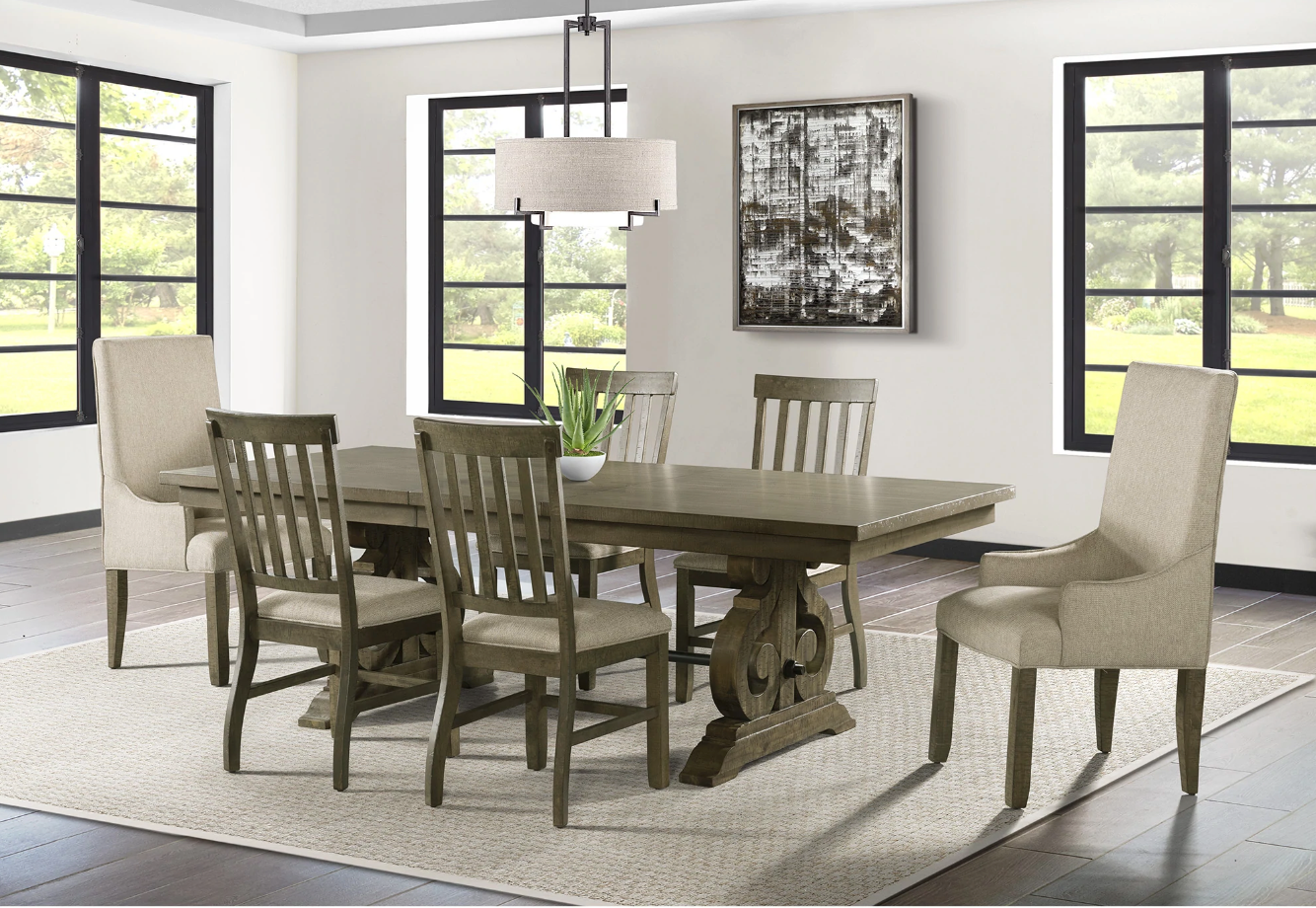 Stone Parson Arm Chair - Canales Furniture