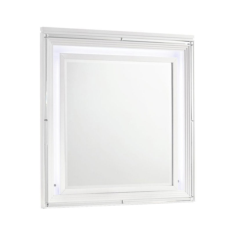 Twenty Nine White Youth Mirror - Canales Furniture