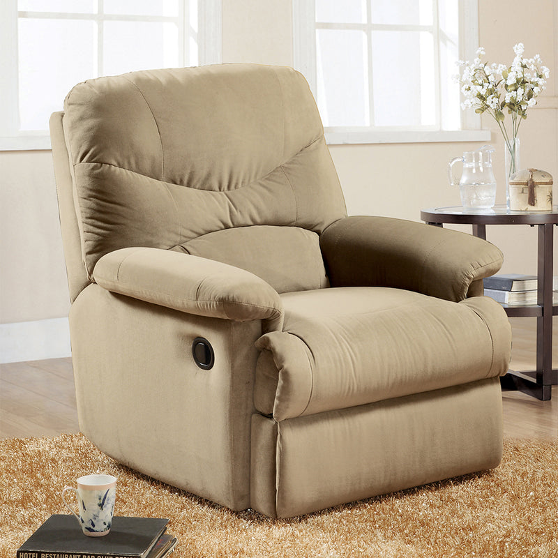 Sillón reclinable móvil Arcadia de 35" de ancho tapizado en microfibra