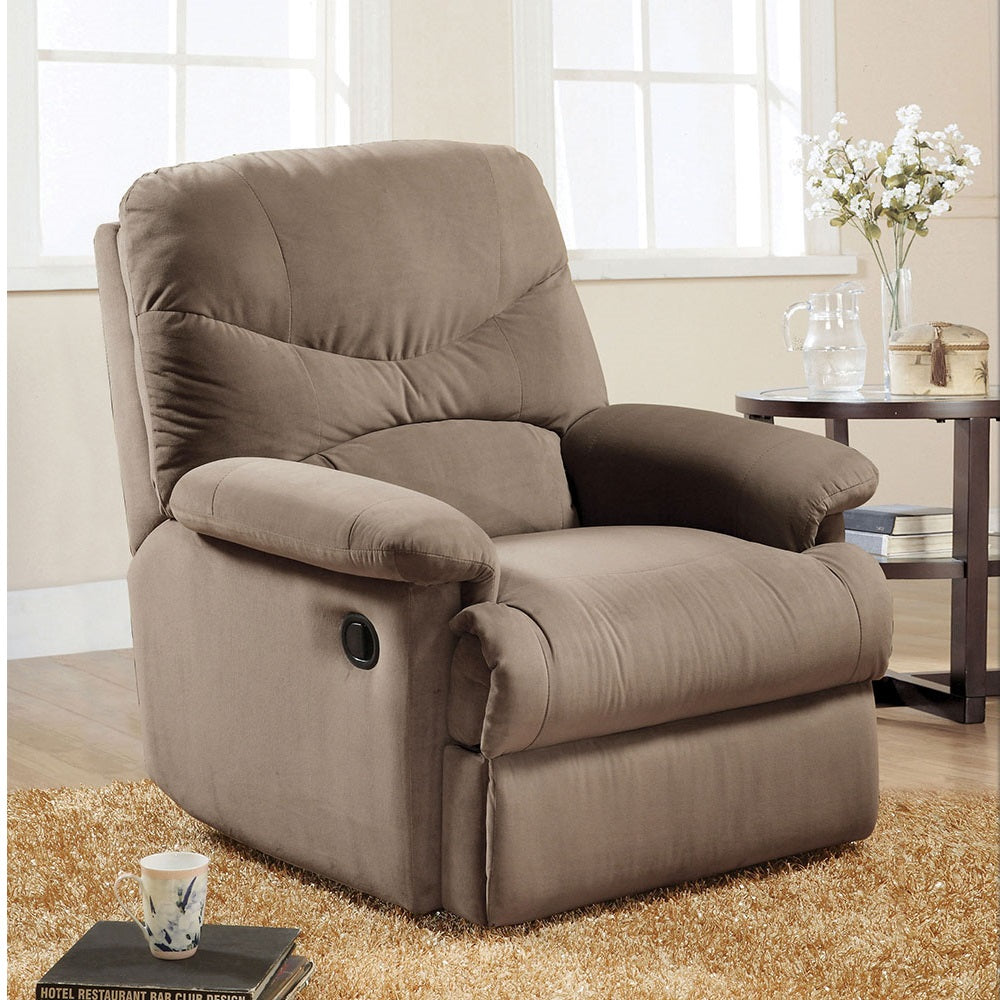 Sillón reclinable móvil Arcadia de 35" de ancho tapizado en microfibra