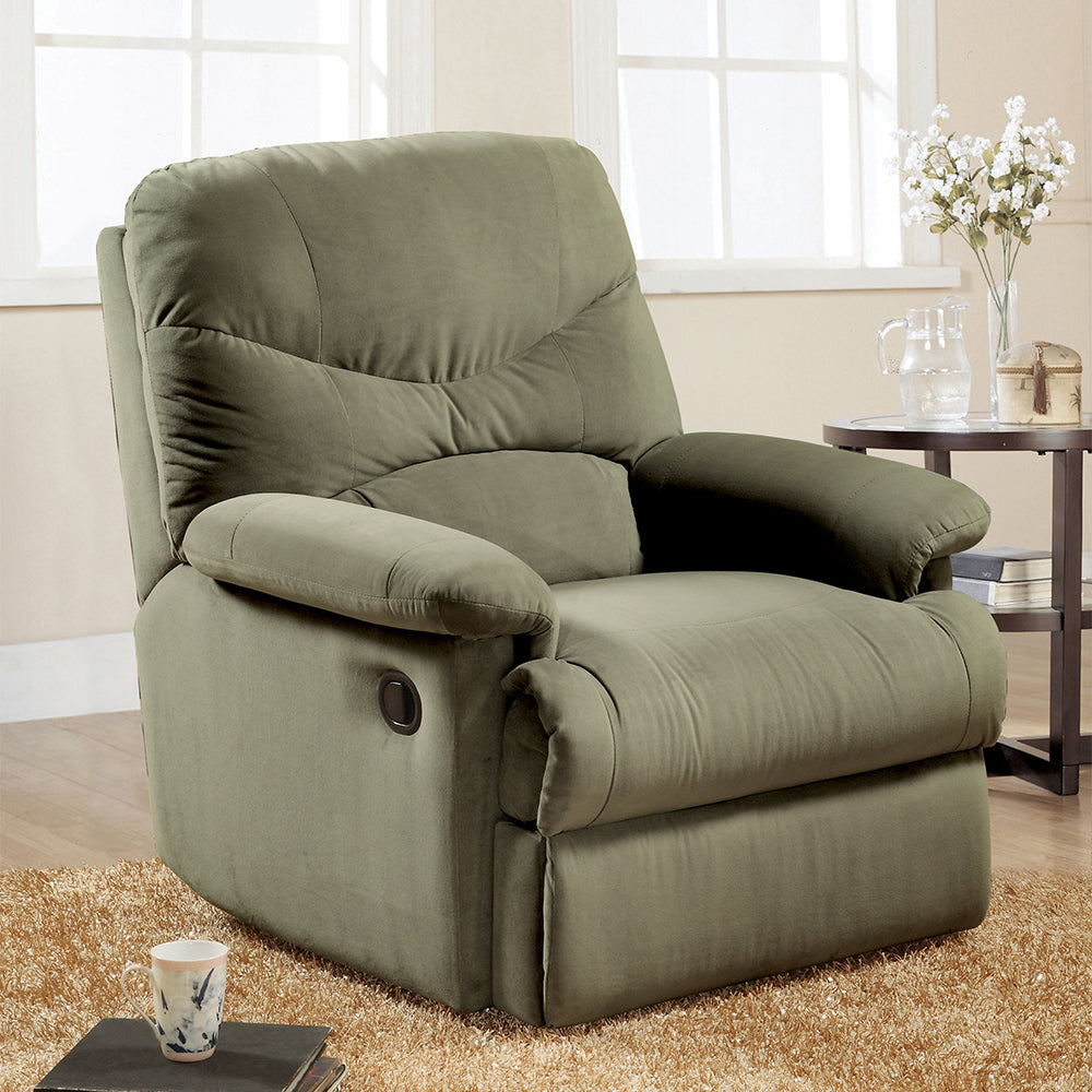 Sillón reclinable móvil Arcadia de 35" de ancho tapizado en microfibra