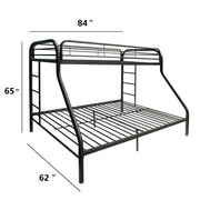 Tritan Twin XL/Queen Bunk Bed - Black