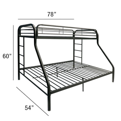 Tritan Twin/Full Bunk Bed - Black
