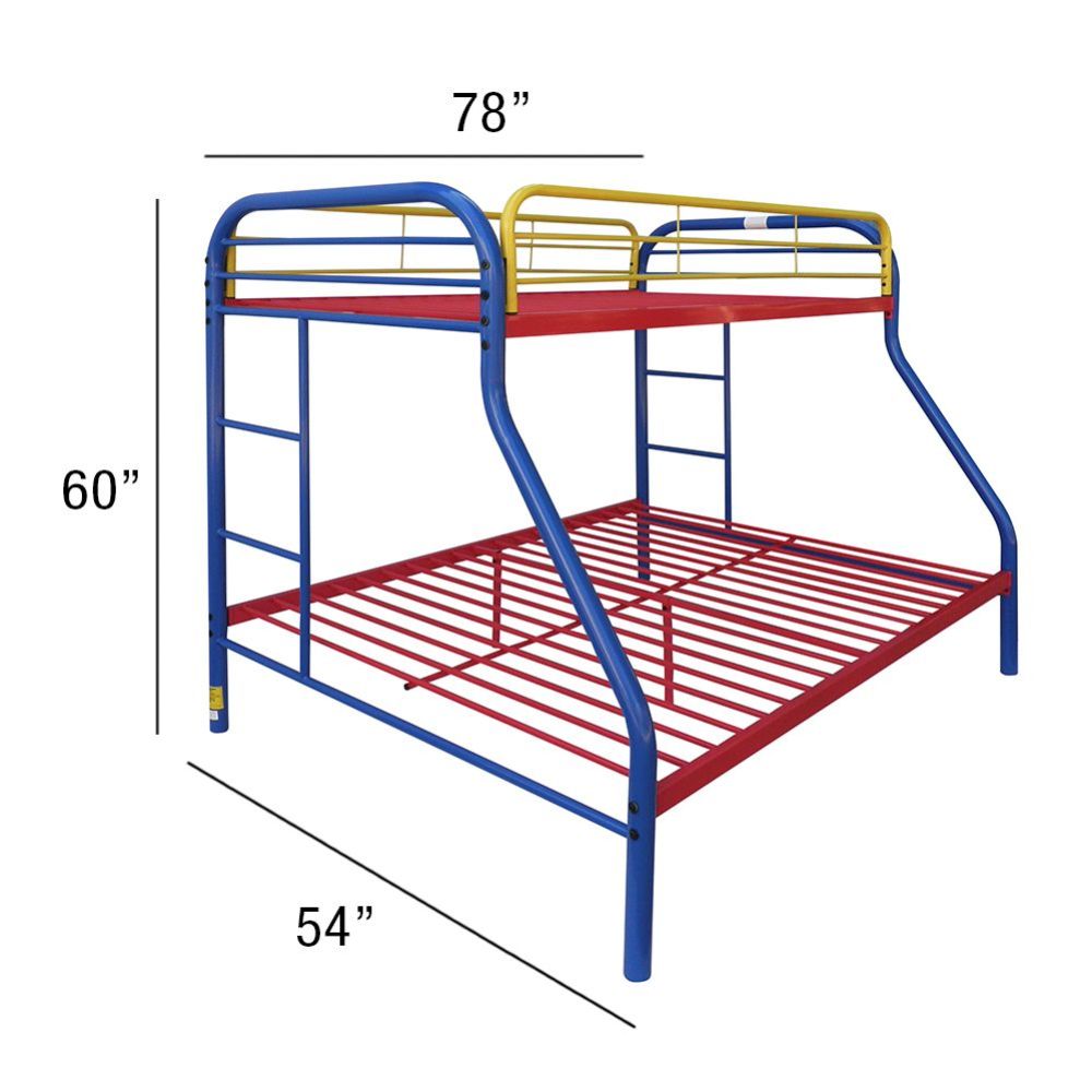 Tritan Twin/Full Bunk Bed - Rainbow
