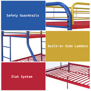 Tritan Twin/Full Bunk Bed - Rainbow