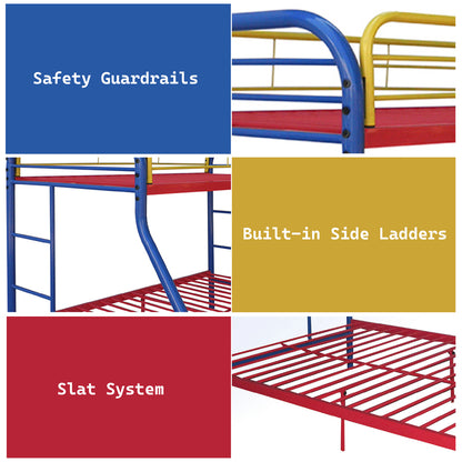 Tritan Twin/Full Bunk Bed - Rainbow