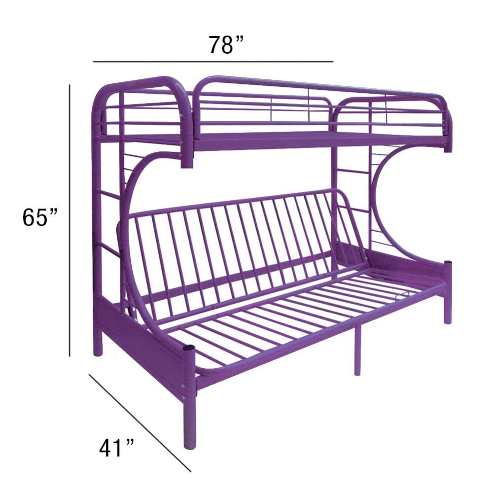 Eclipse Teenager Metal Futon Bunk Bed (T/F)