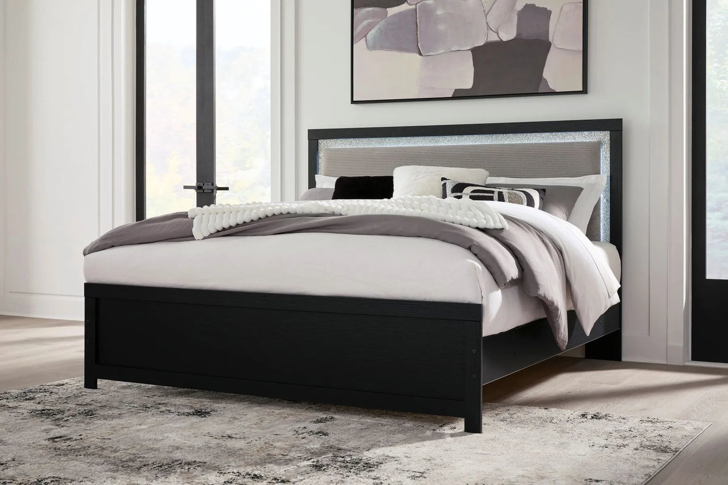 Raechalla Full Upholstered Panel Bed