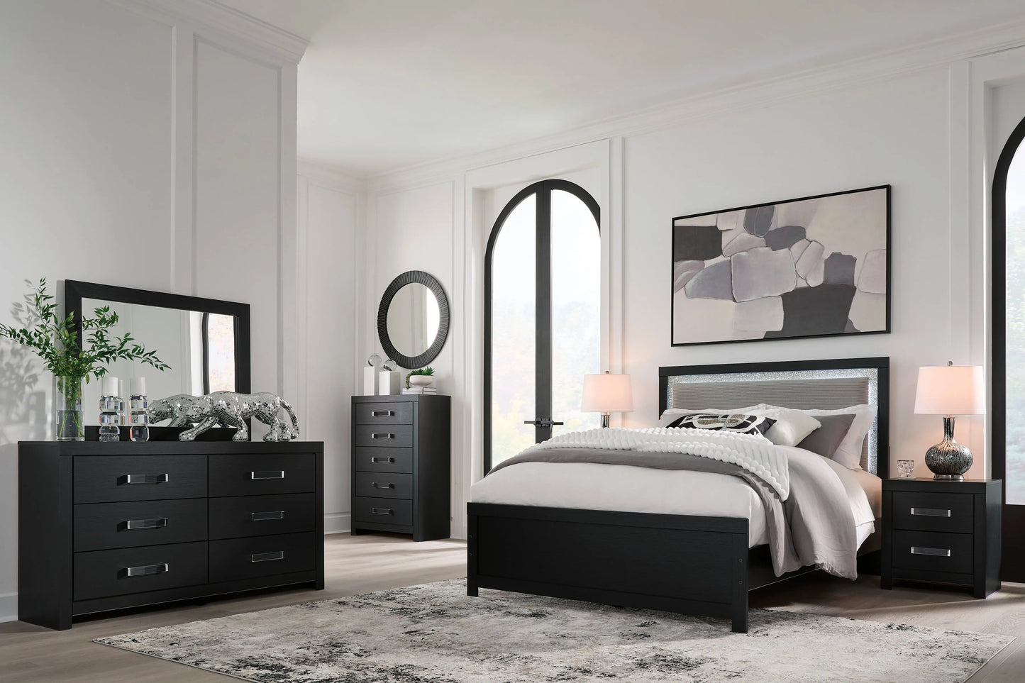 Raechalla Full Upholstered Panel Bed