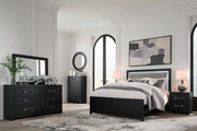 Raechalla Full Upholstered Panel Bed