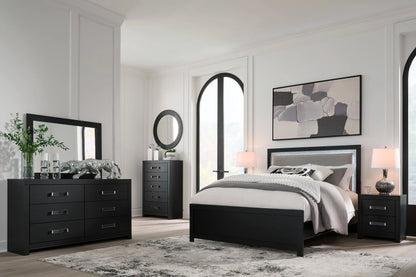 Raechalla Full Upholstered Panel Bed