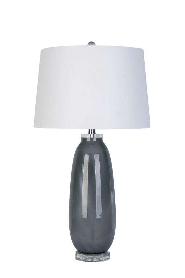 Crystal Breeze Art Glass & Crystal Table Lamp (Case Pack 2)