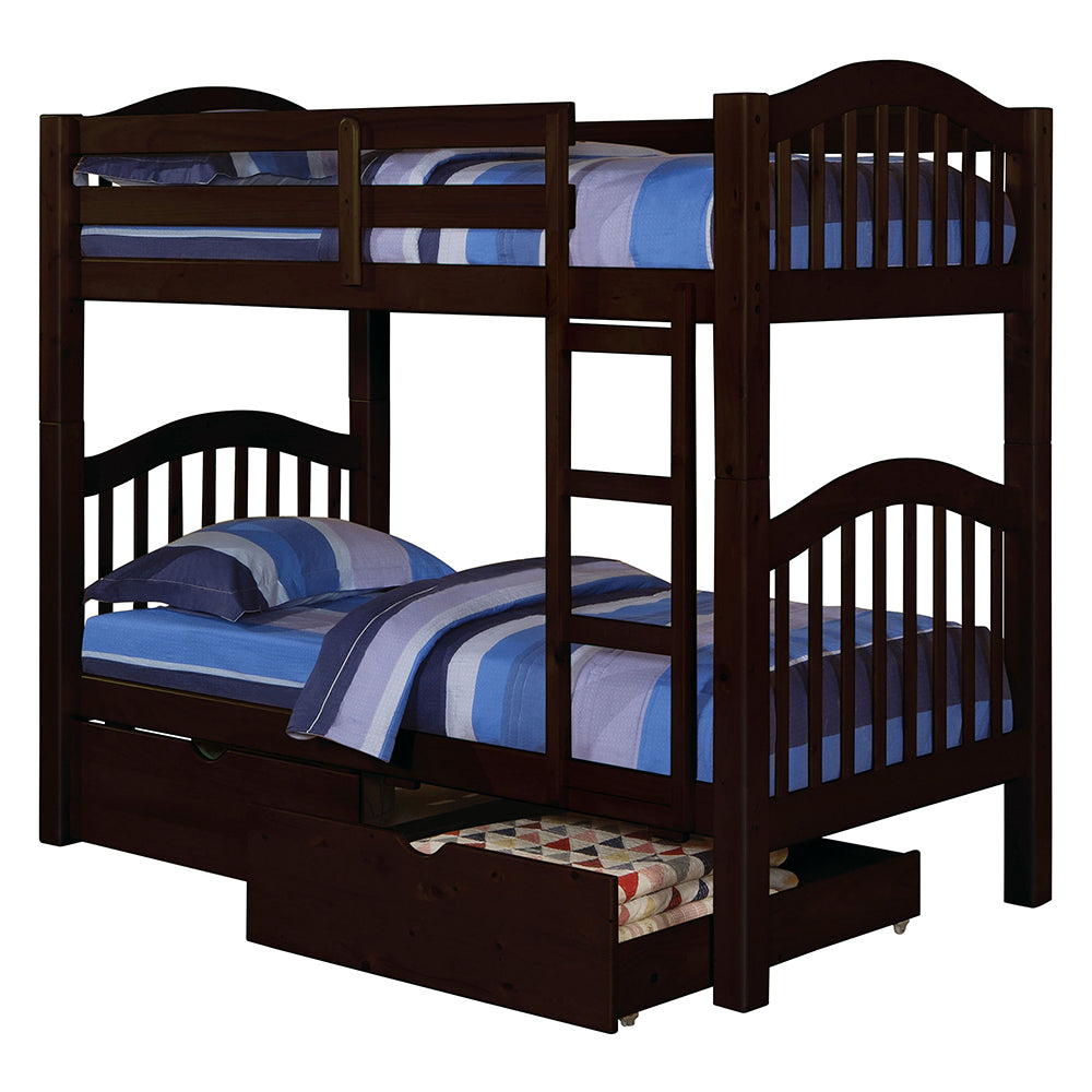 Heartland Twin/Twin Bunk Bed - Espresso