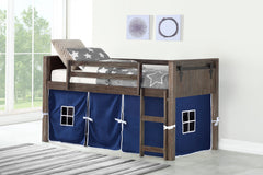 Barn Door Low Loft with Blue Tent