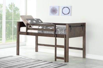 Barn Door Low Loft Bed