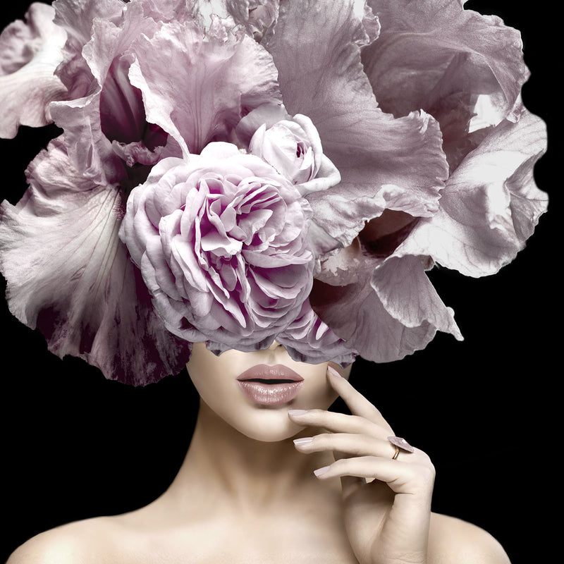 ''Pink Peonie'' Tempered Glass