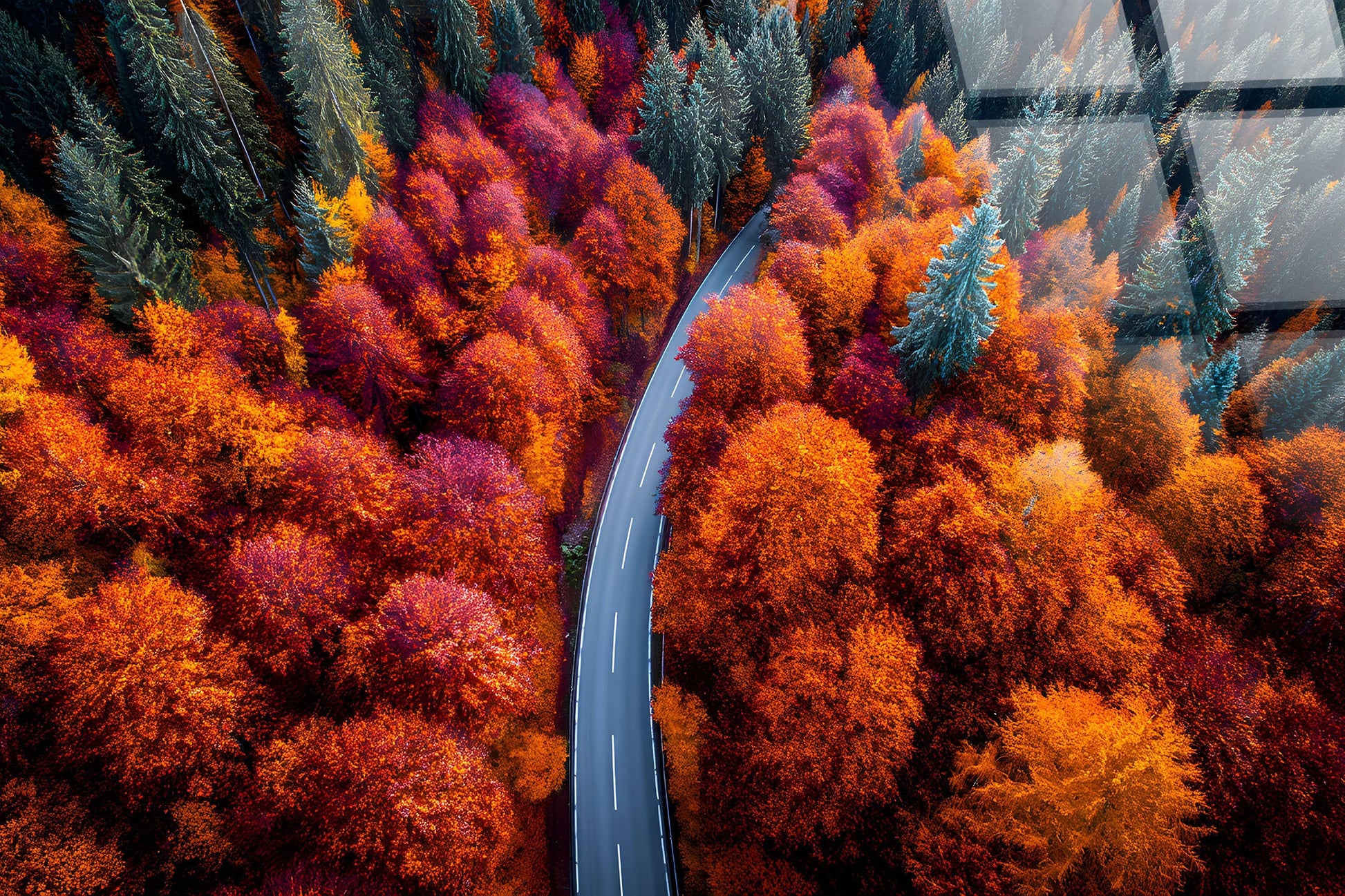 Autumn Bend Tempered Glass