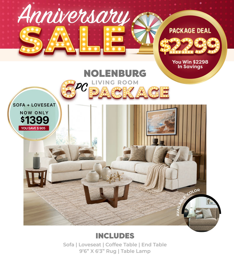 Nolenburg Living Room 6PC Package