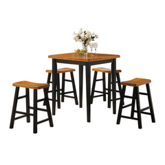 Juego de mesa Gaucho Square de 91 cm de largo, 5 piezas, altura de mostrador
