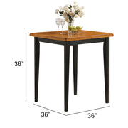 Juego de mesa Gaucho Square de 91 cm de largo, 5 piezas, altura de mostrador