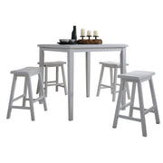 Juego de mesa Gaucho Square de 91 cm de largo, 5 piezas, altura de mostrador