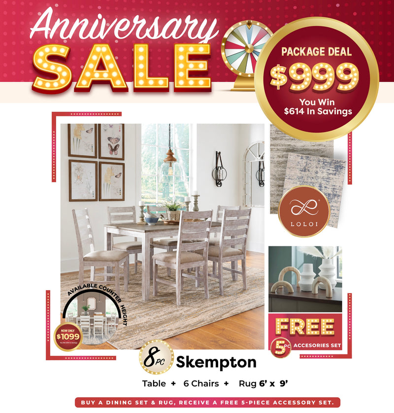 Skempton 8PC Dining Package + Free 5PC Accessories Set