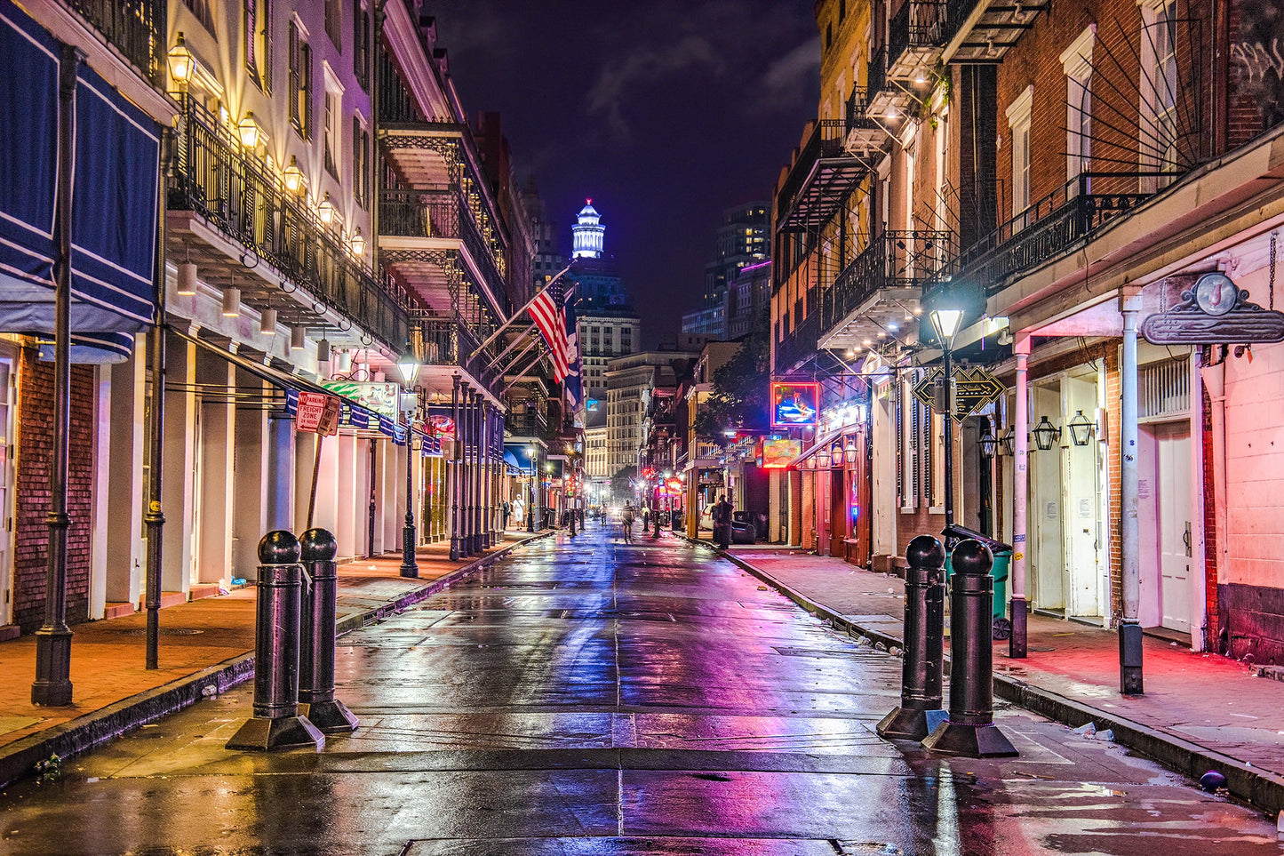 ''Bourbon Street New Orleans'' Tempered Glass