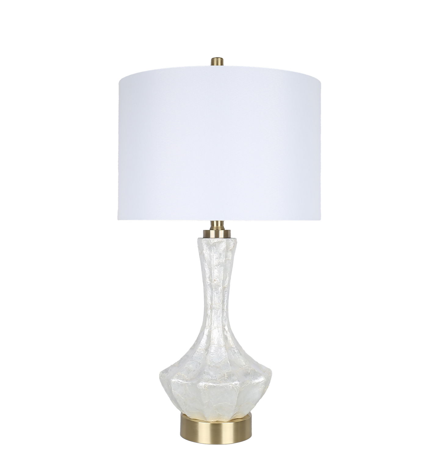 Crystal Shell Capiz Shell & Metal Table Lamp (Case Pack 2)