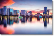 ''Orlando Skyline'' Tempered Glass