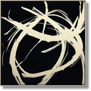 ''Midnight Motion Bold Abstract'' Suede Canvas w/ Metallic