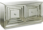 2-Door Stepped Mirror Cabinet