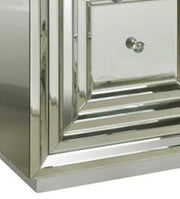 2-Door Stepped Mirror Cabinet