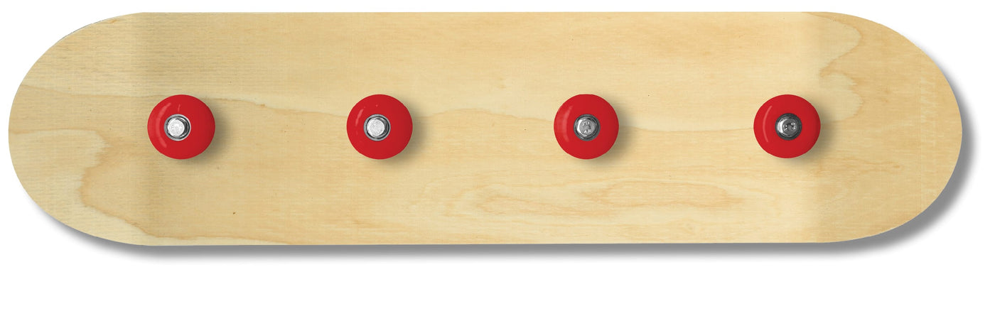 ''Wood Skateboard Coat Rack'' Coat Rack on Painted Skateboard
