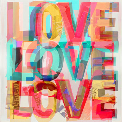 ''Love'' Gloss Canvas